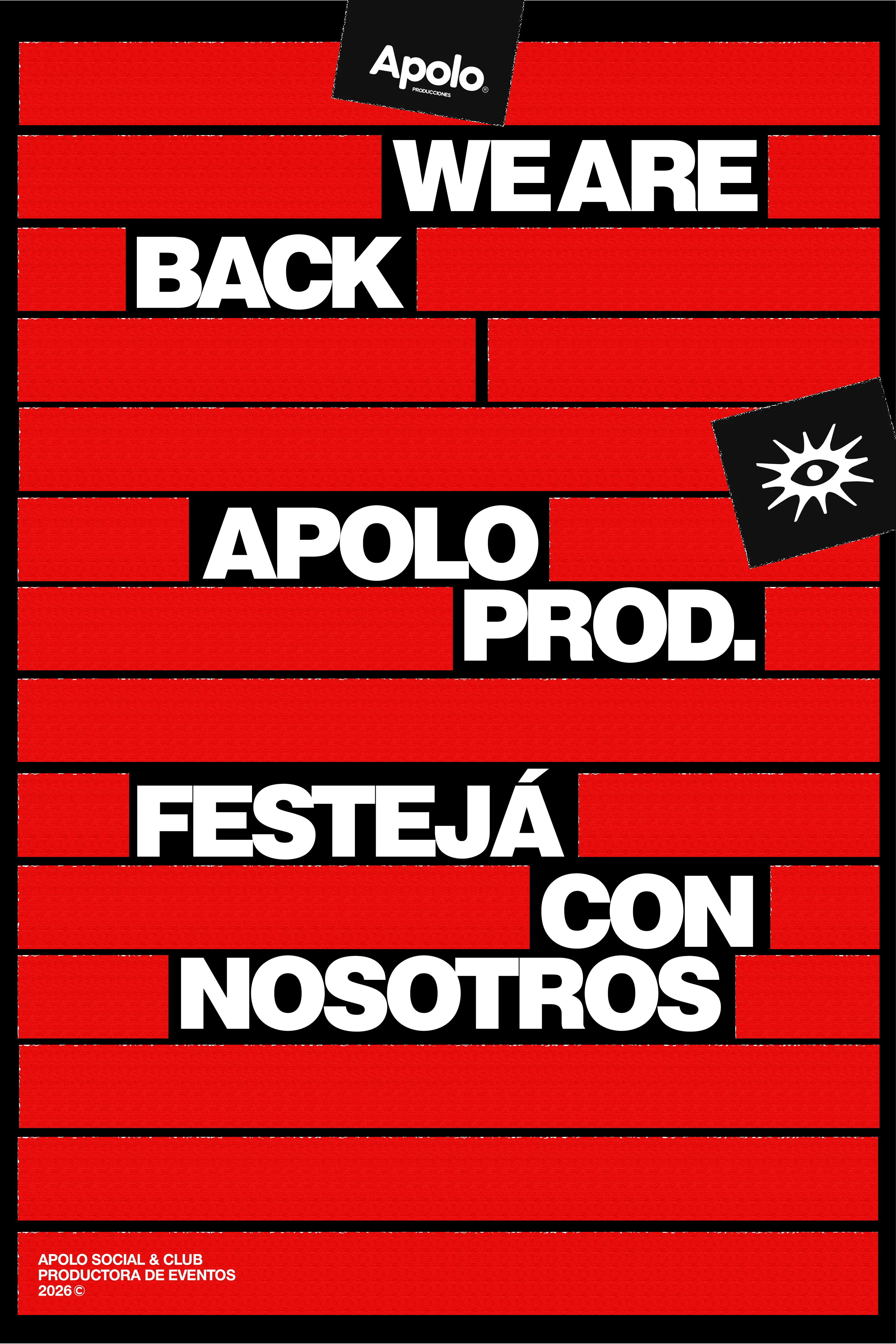 Escenografía y producción audiovisual de Apolo Social Club, Córdoba